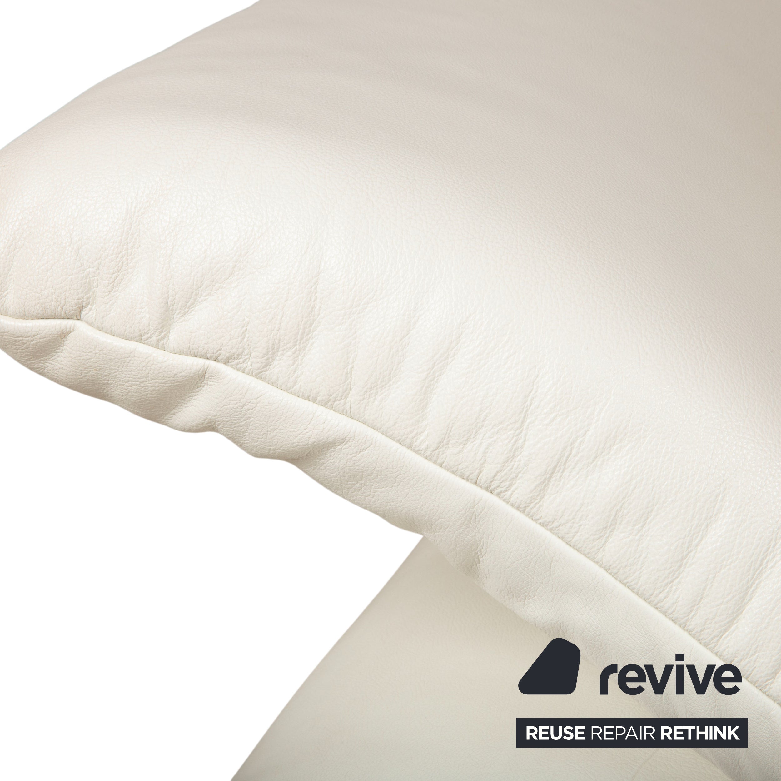 Koinor Rossini Garnitur Leder Sessel Dreisitzer Creme manuelle Funktion Sofa Couch