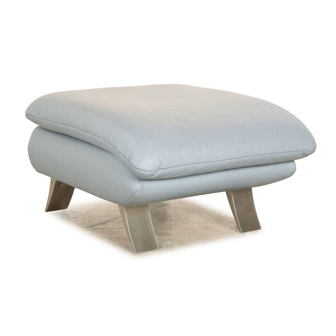 Koinor Rossini Tabouret en Cuir Bleu