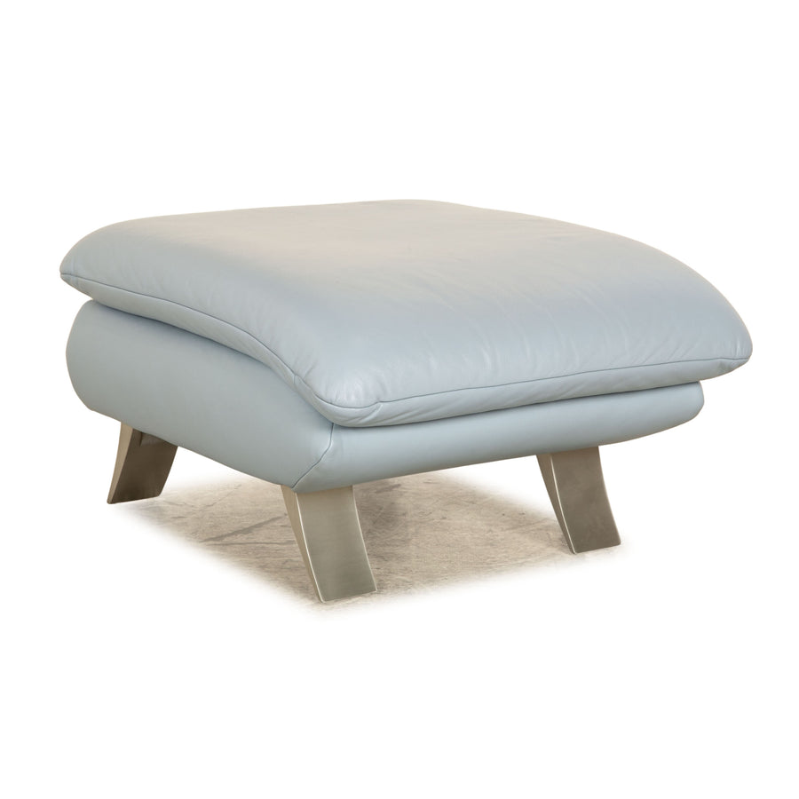 Koinor Rossini Tabouret en Cuir Bleu