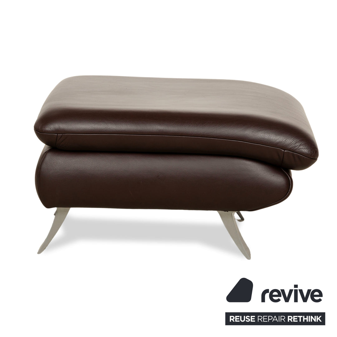 Koinor Rossini Leder Hocker Braun
