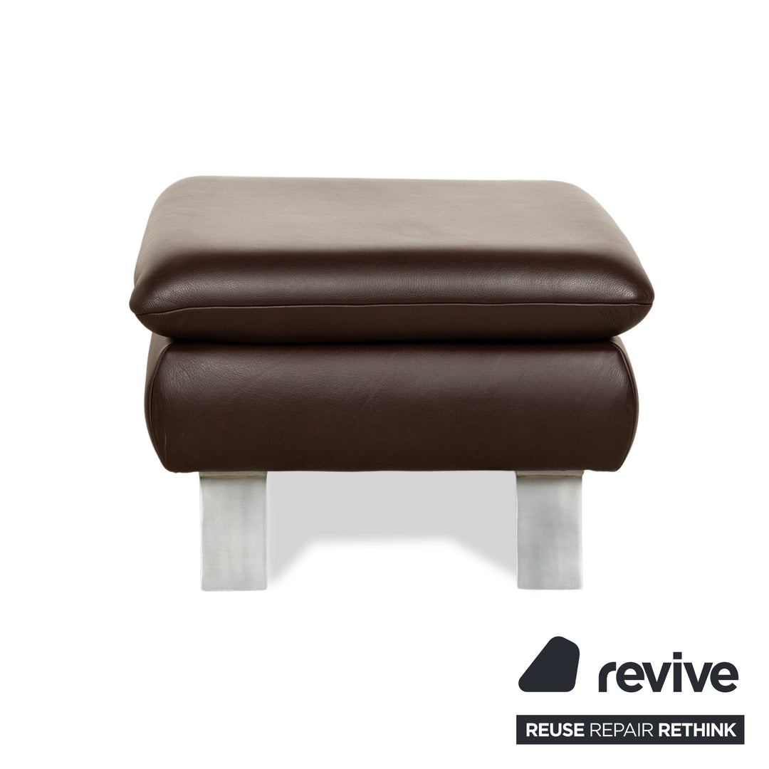 Koinor Rossini Leder Hocker Braun