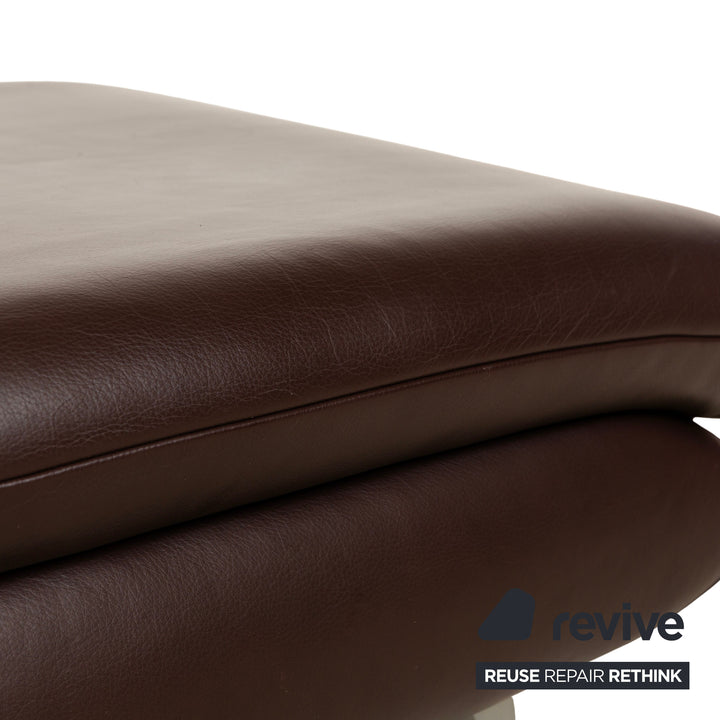 Koinor Rossini Leder Hocker Braun