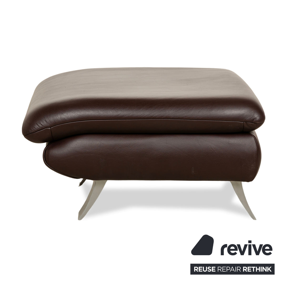 Koinor Rossini Leder Hocker Braun