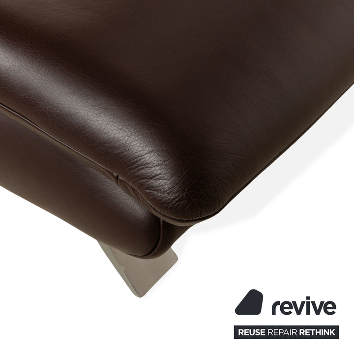 Koinor Rossini Leder Hocker Braun
