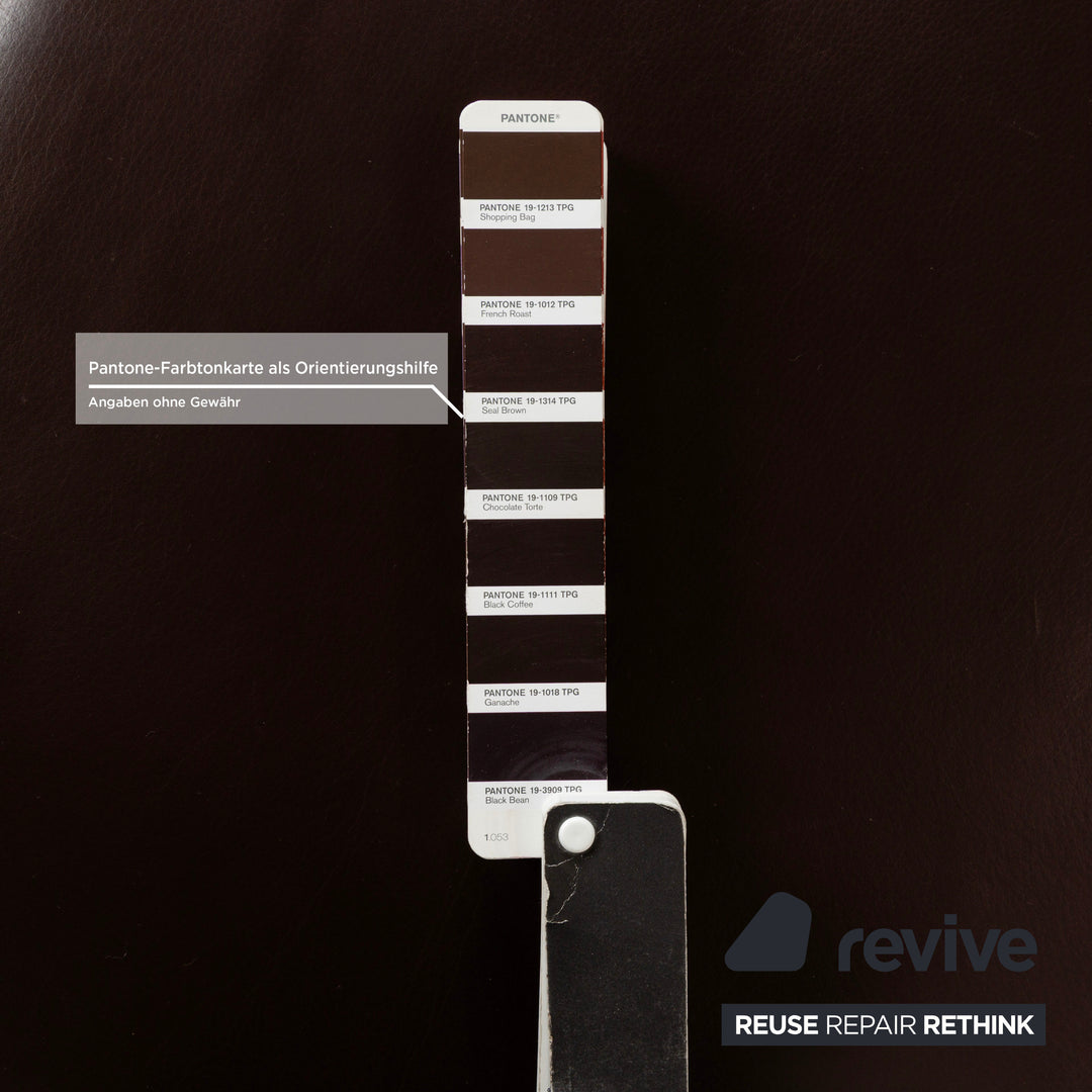 Koinor Rossini Leder Hocker Braun