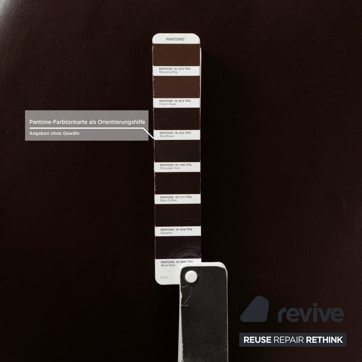 Koinor Rossini Leder Hocker Braun