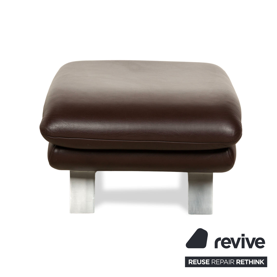 Koinor Rossini Leder Hocker Braun