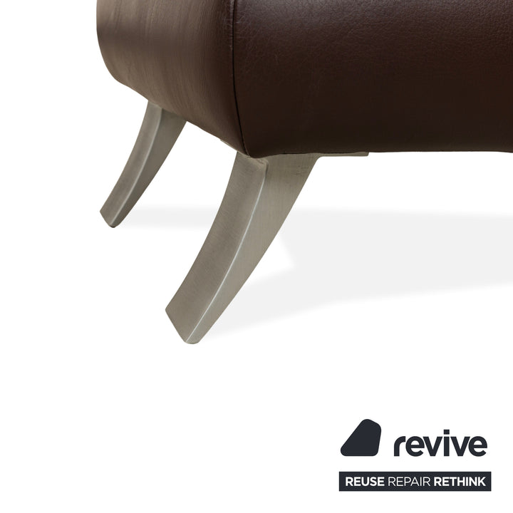 Koinor Rossini Leder Hocker Braun