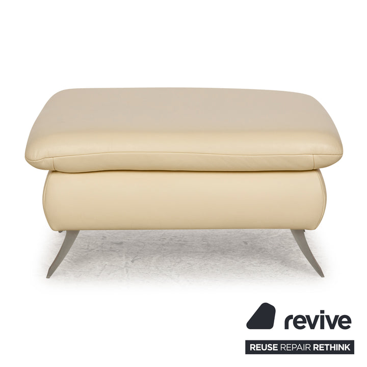 Koinor Rossini Leder Hocker Creme