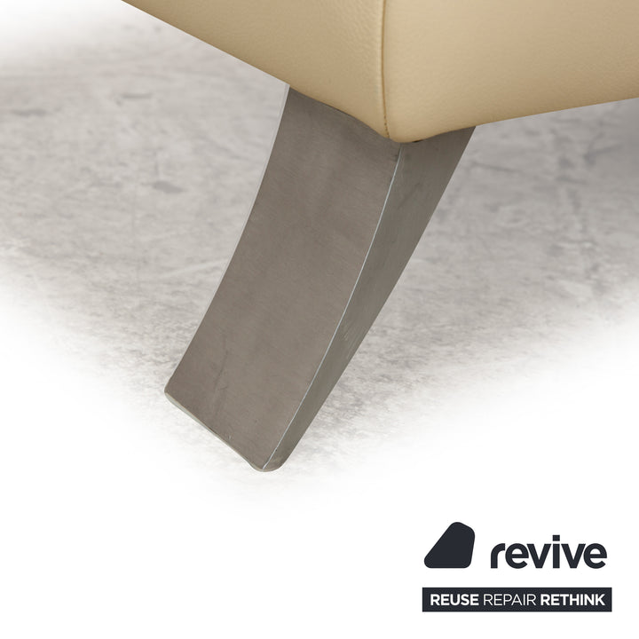 Koinor Rossini Leder Hocker Creme