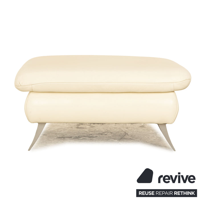 Koinor Rossini tabouret en cuir crème
