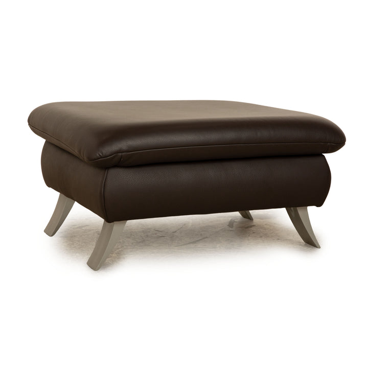 Koinor Rossini Tabouret en Cuir Marron Foncé