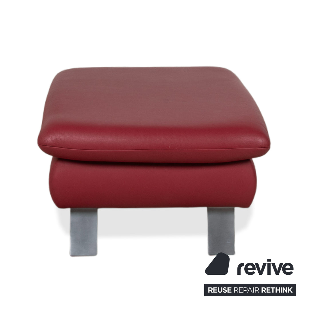 Koinor Rossini Leder Hocker Rot
