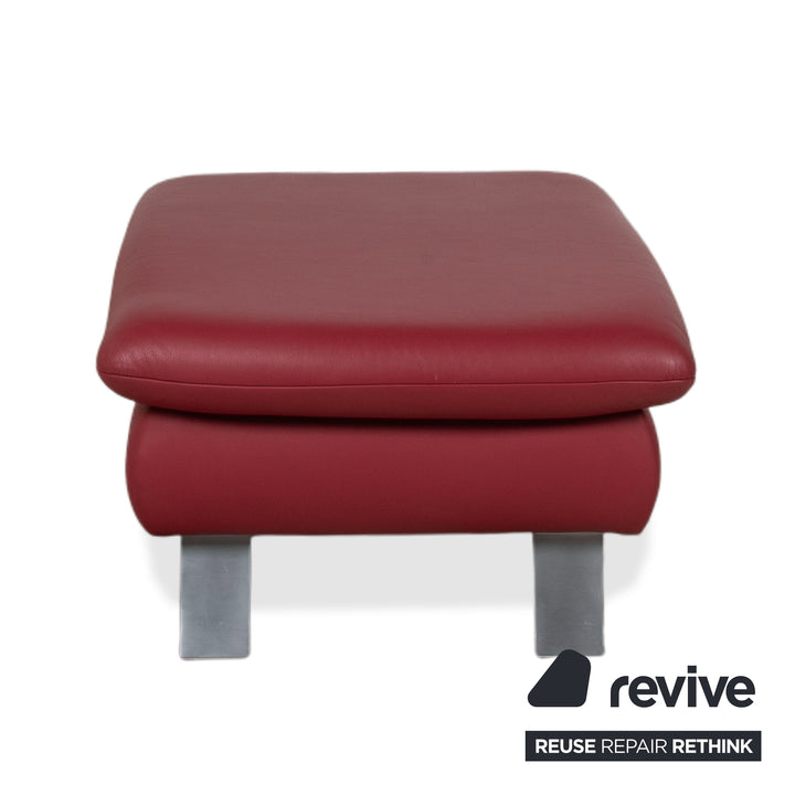 Koinor Rossini Leder Hocker Rot