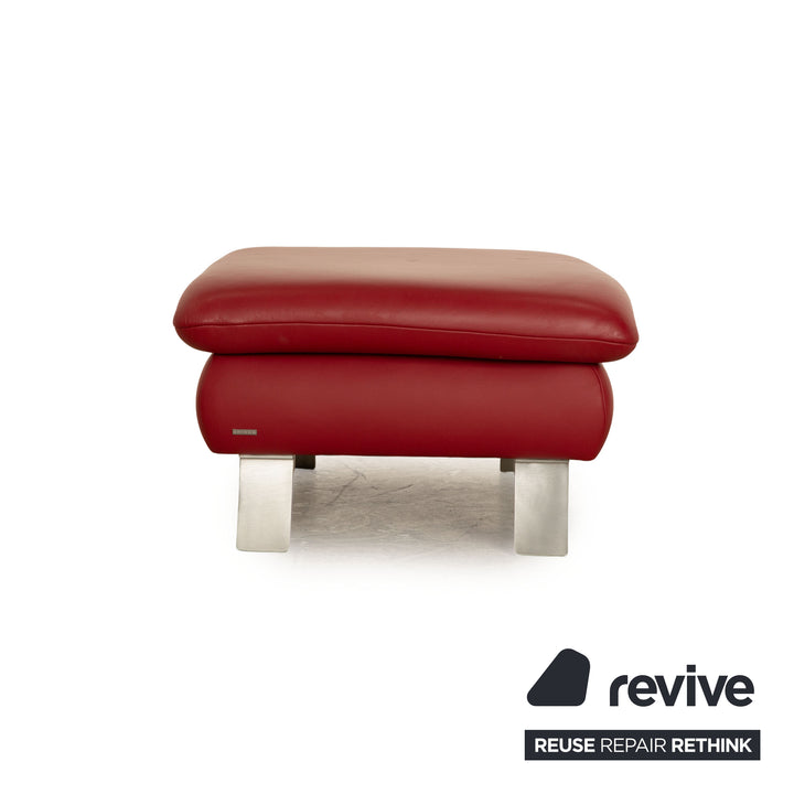 Koinor Rossini Leder Hocker Rot