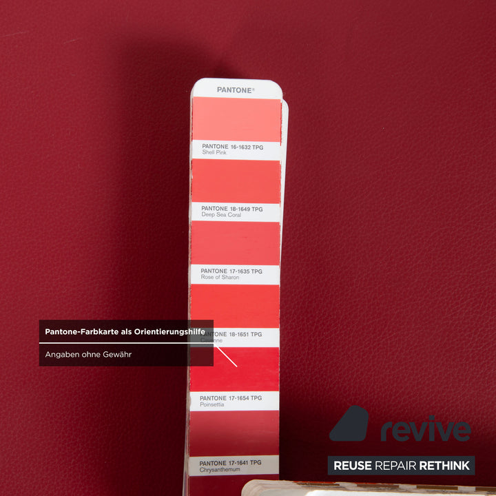 Koinor Rossini Leder Hocker Rot