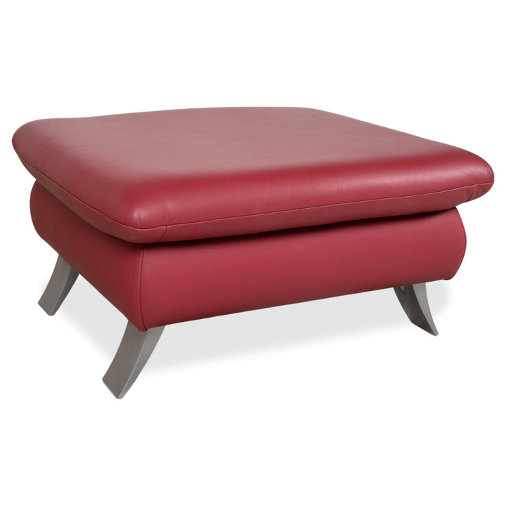 Koinor Rossini Leder Hocker Rot