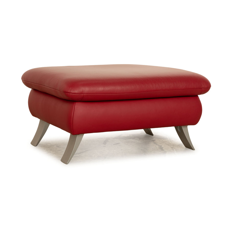 Koinor Rossini Leder Hocker Rot