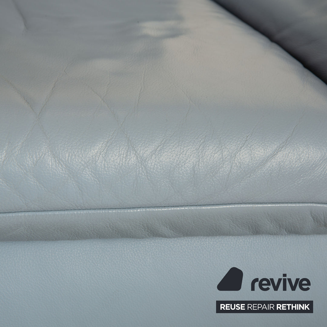 Koinor Rossini Leder Sessel Blau manuelle Funktion
