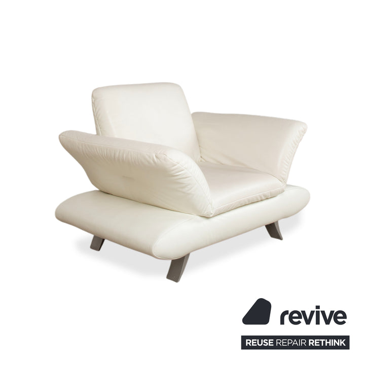 Koinor Rossini Leder Sessel Creme Weiß manuelle Funktion