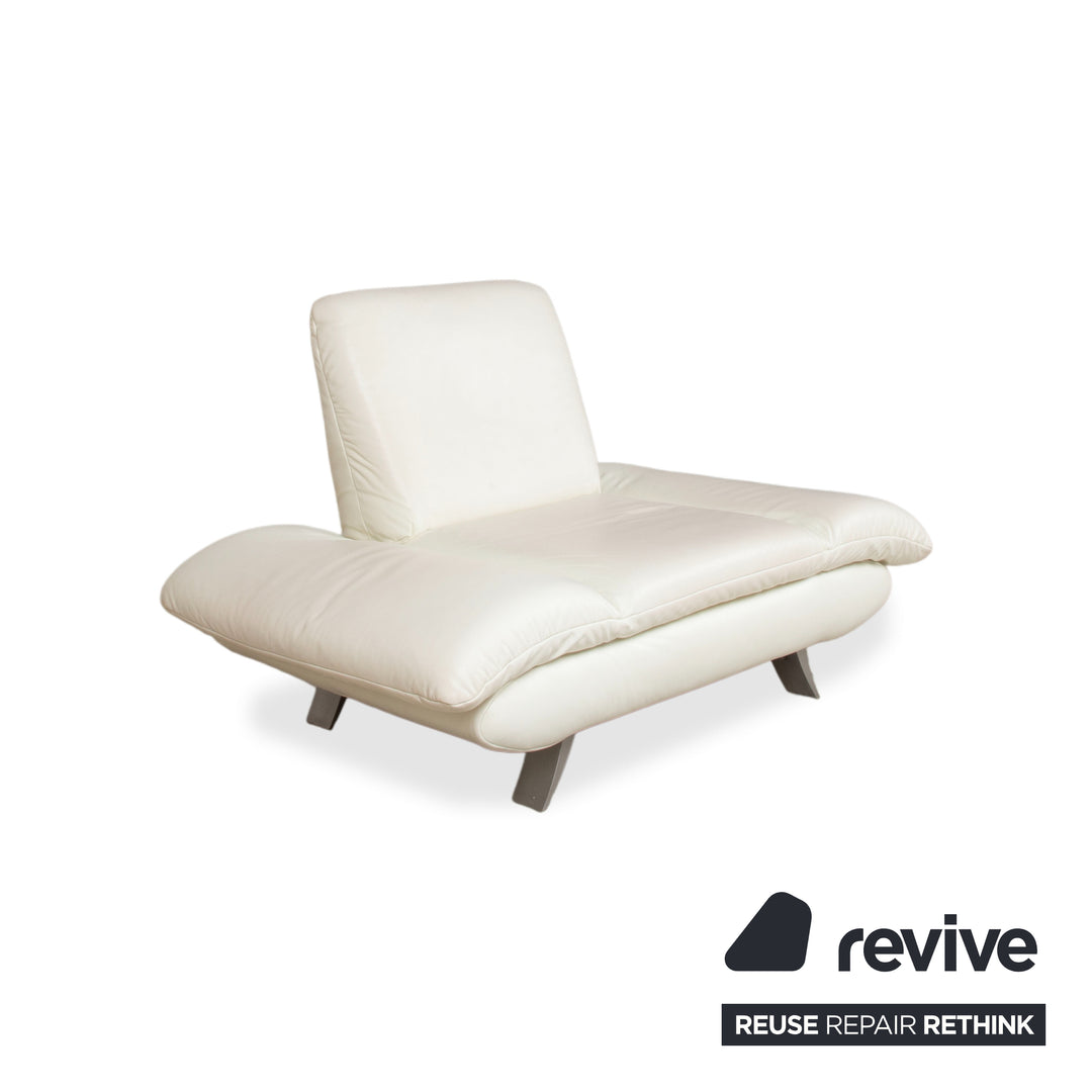 Koinor Rossini Leder Sessel Creme Weiß manuelle Funktion