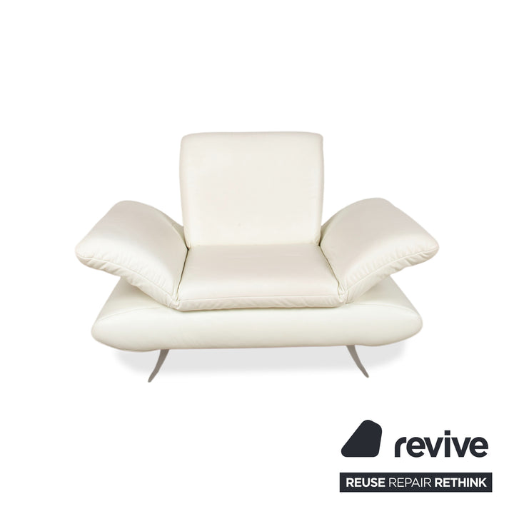 Koinor Rossini Leder Sessel Creme Weiß manuelle Funktion