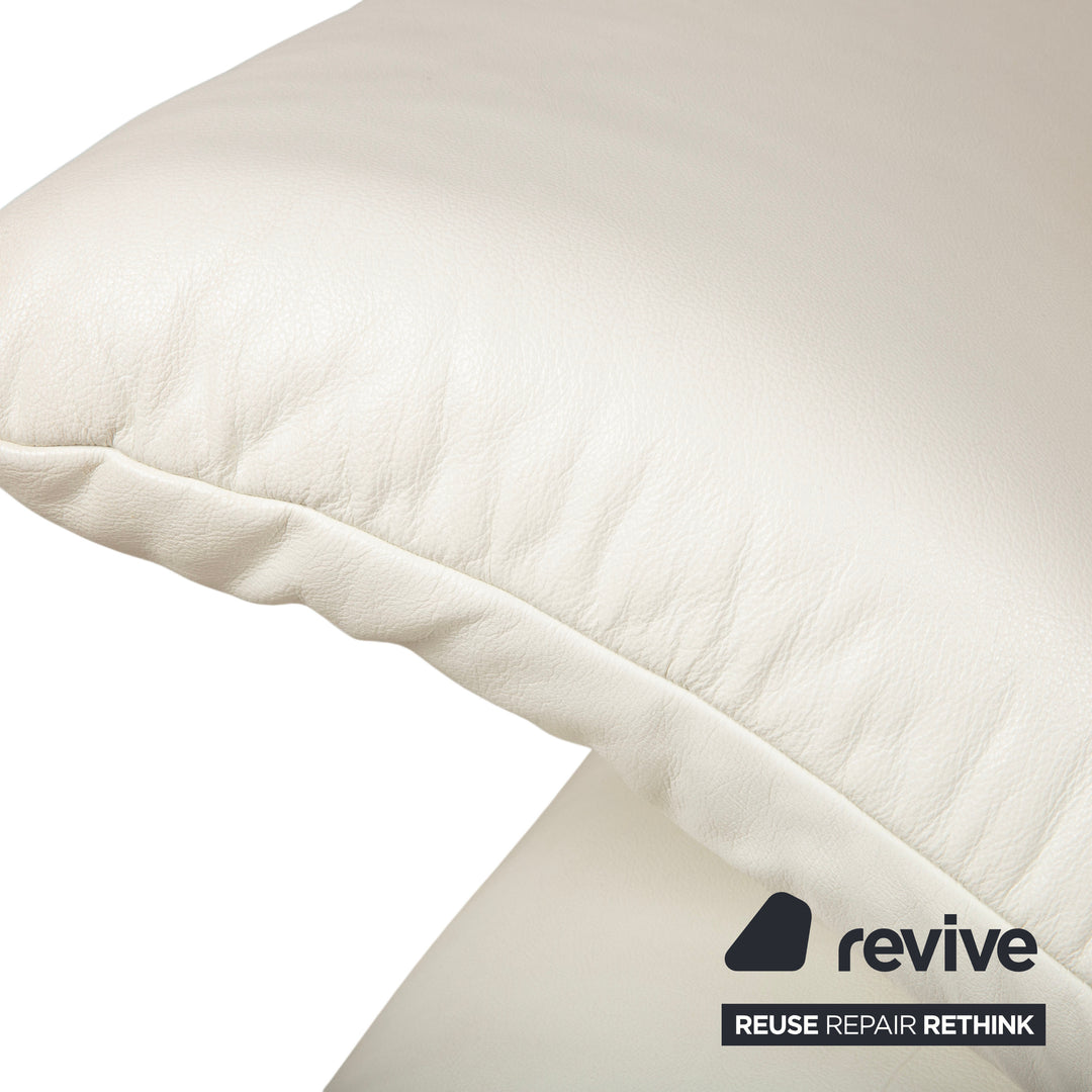 Koinor Rossini Leder Sessel Creme Weiß manuelle Funktion