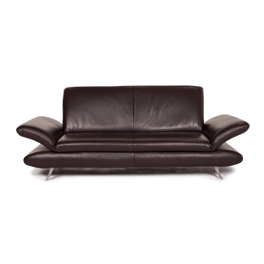 Koinor Rossini Leder Sofa Braun Dunkelbraun Zweisitzer manuelle Funktion Couch