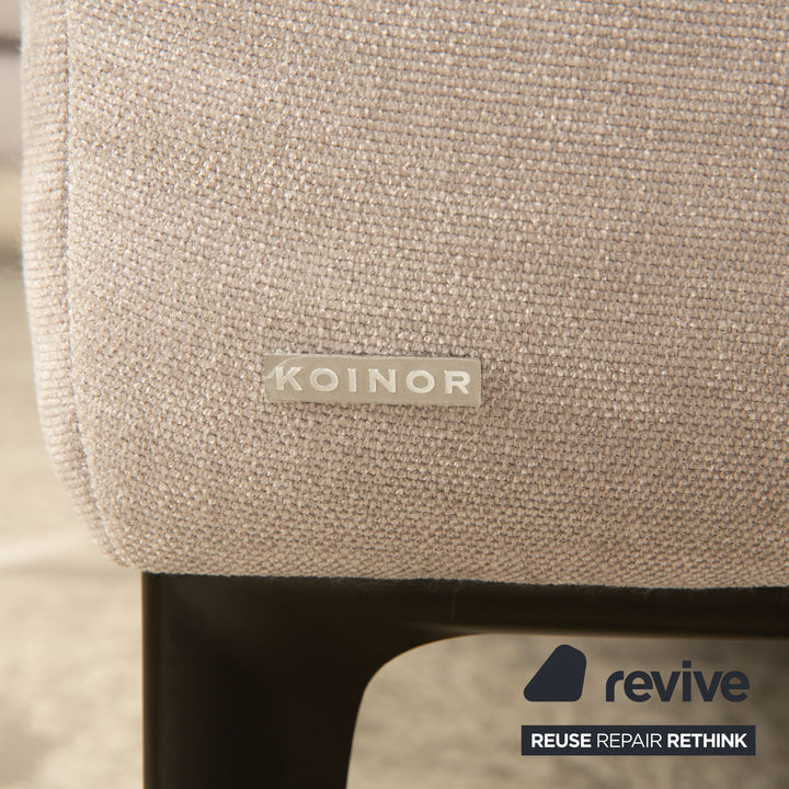Koinor mise à niveau canapé d'angle en tissu gris taupe fonction manuelle canapé canapé