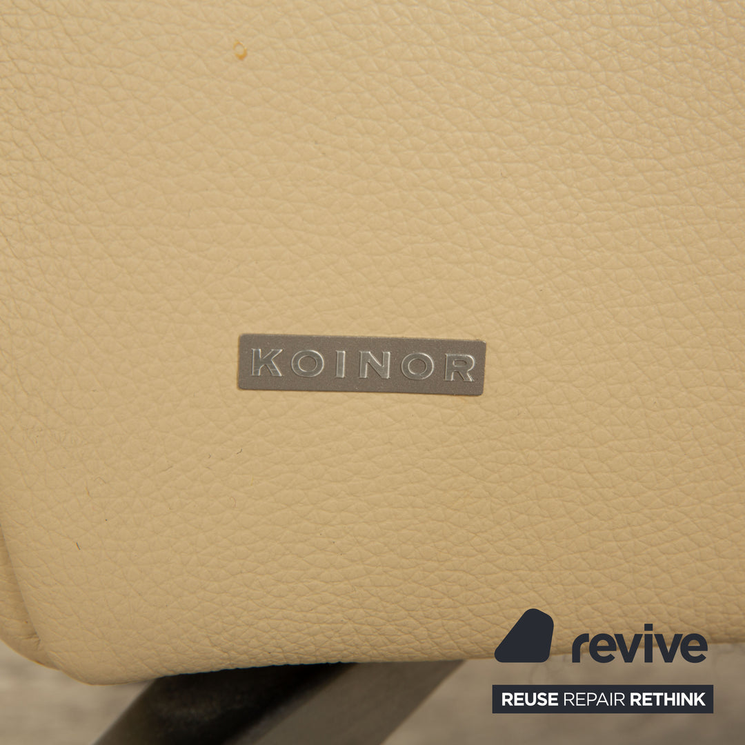 Koinor Vanda Leder Hocker Beige