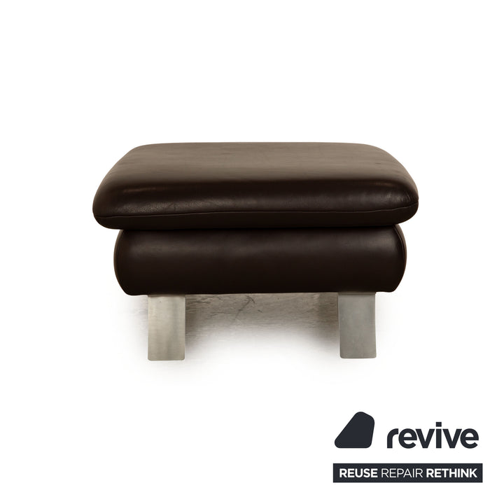 Koinor Velluti Leder Hocker Braun
