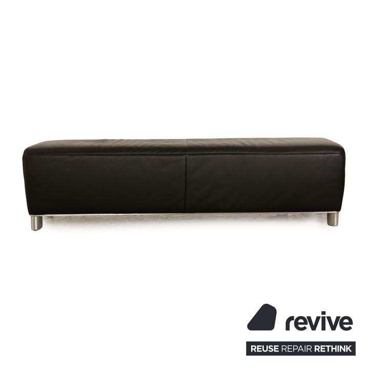 Koinor Volare Leder Hocker Schwarz