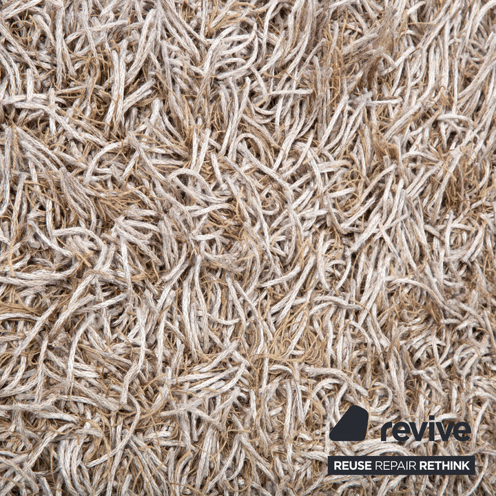 Kymo SG Granite Premium Polyester Teppich Weiß Creme Beige 254 x 254 cm