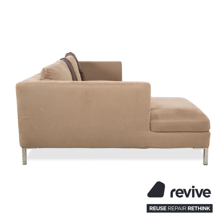 La Nouva Casa Luca Stoff Ecksofa	Beige Sofa Couch