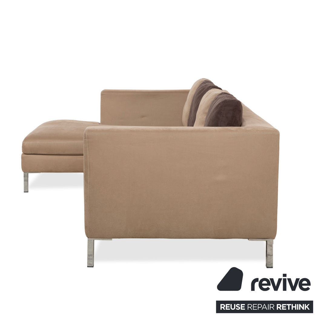 La Nouva Casa Luca Stoff Ecksofa	Beige Sofa Couch