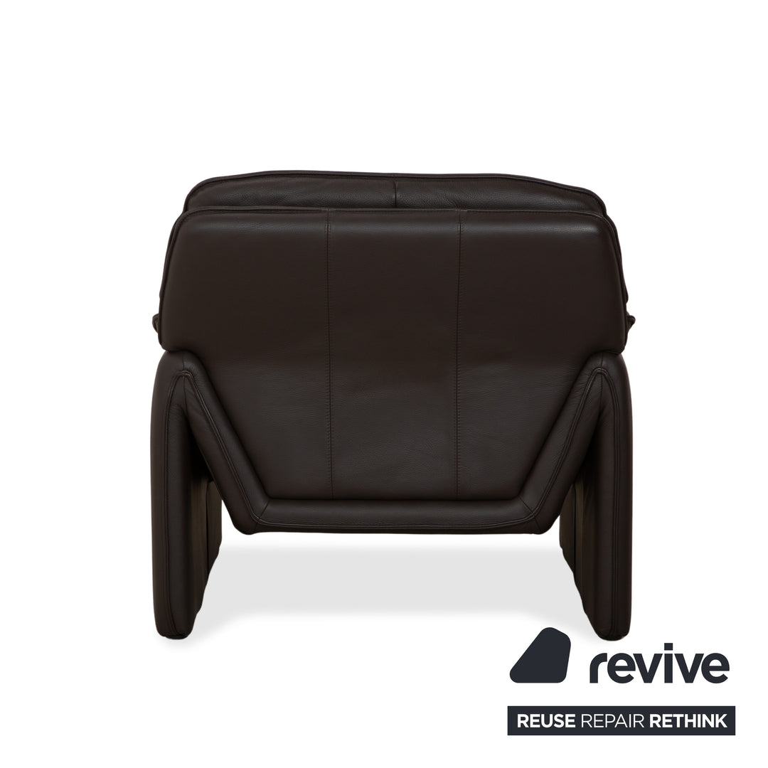 Fauteuil en cuir marron Laurens Atlanta