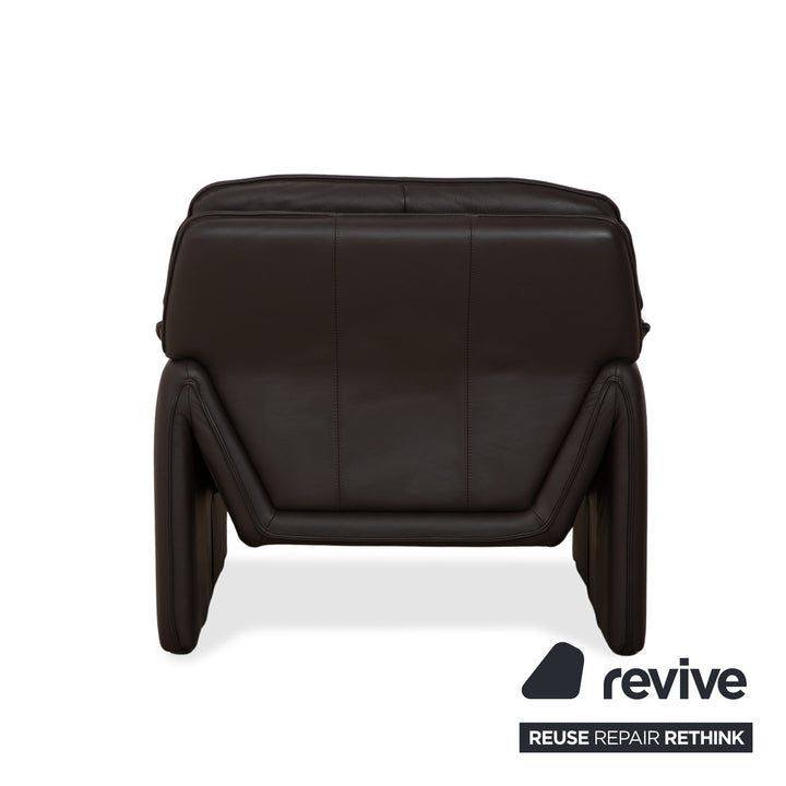 Fauteuil en cuir marron Laurens Atlanta
