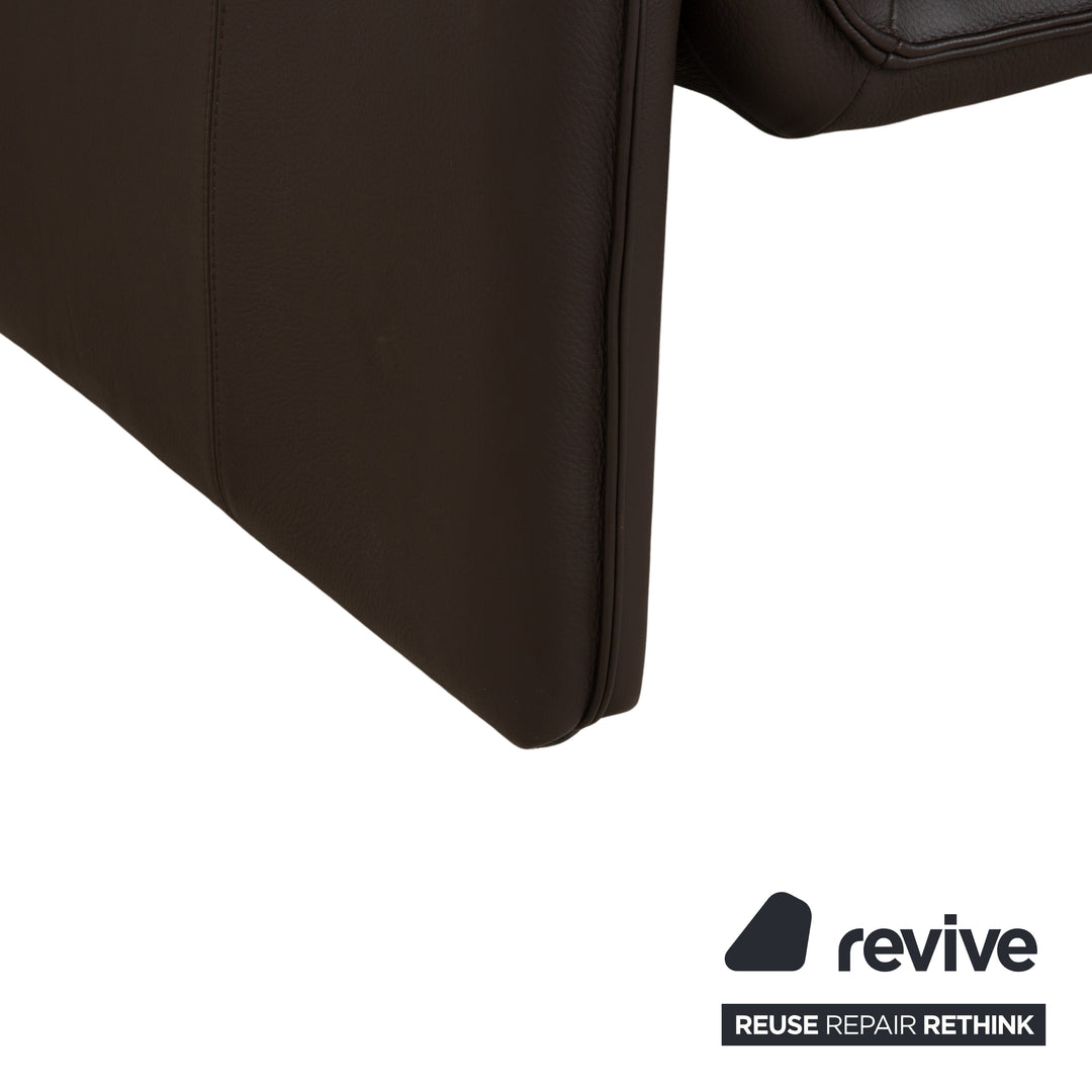 Fauteuil en cuir marron Laurens Atlanta