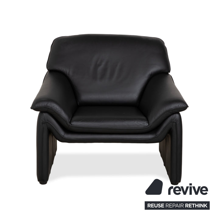 Laauser Atlanta Fauteuil En Cuir Noir