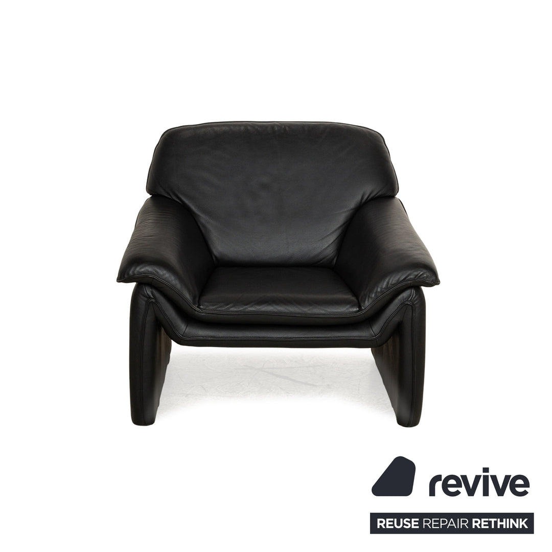 Laauser Atlanta Fauteuil En Cuir Noir