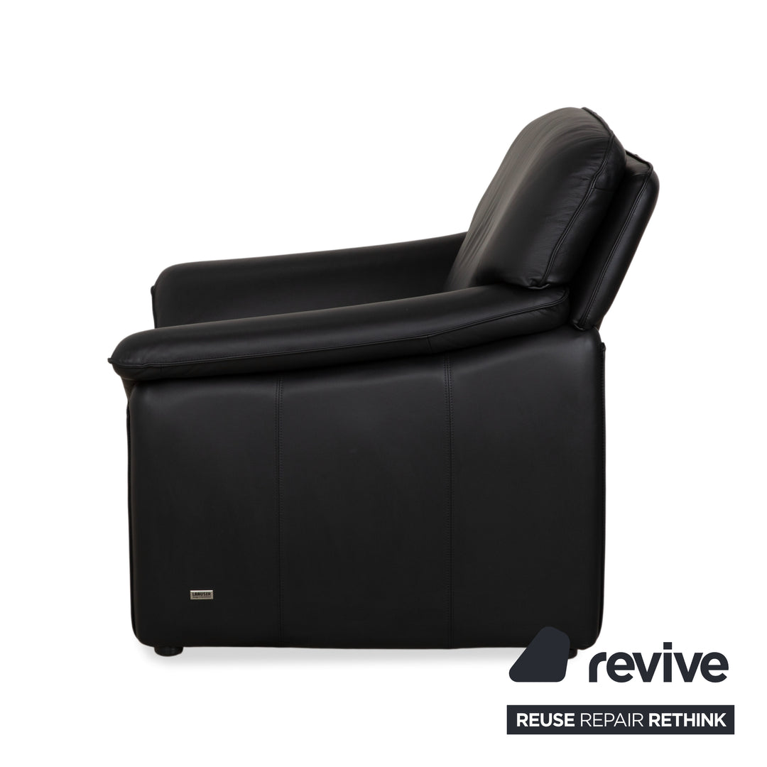 Laauser Atlanta Fauteuil En Cuir Noir