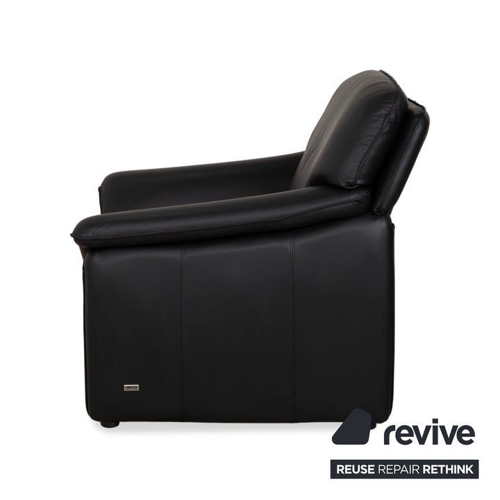 Laauser Atlanta Fauteuil En Cuir Noir