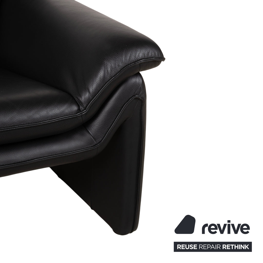 Laauser Atlanta Fauteuil En Cuir Noir