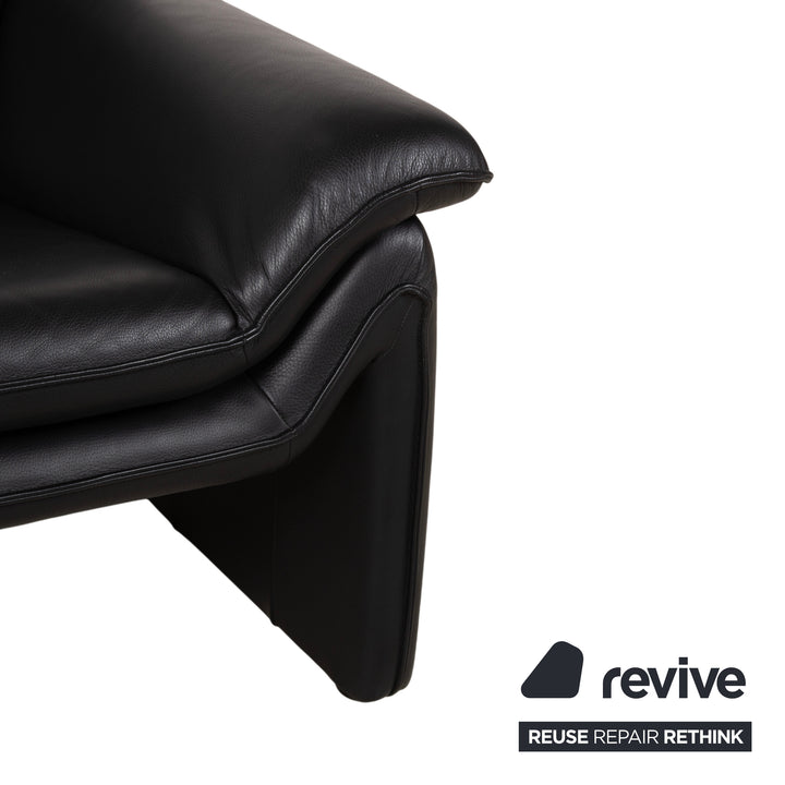 Laauser Atlanta Fauteuil En Cuir Noir