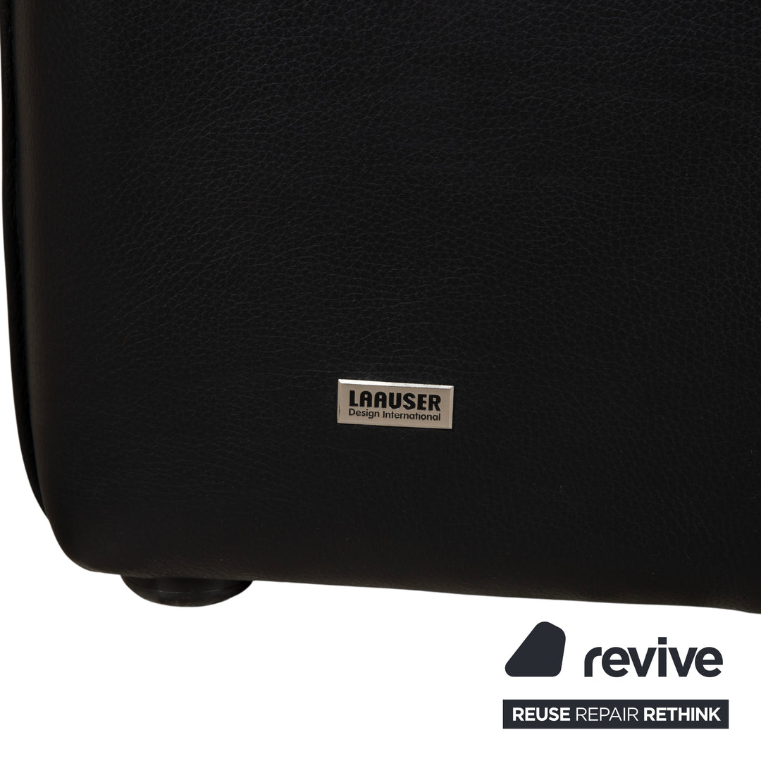 Laauser Atlanta Fauteuil En Cuir Noir