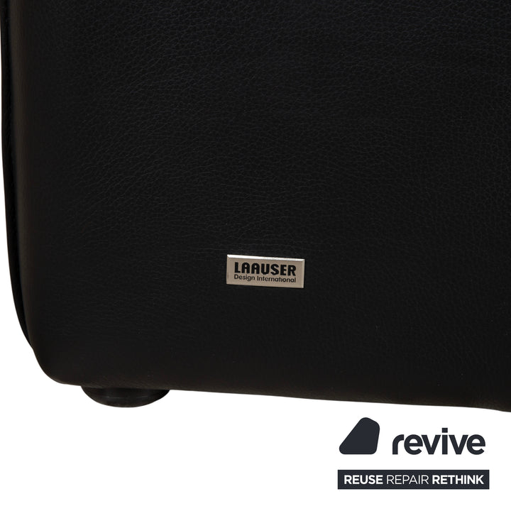 Laauser Atlanta Fauteuil En Cuir Noir