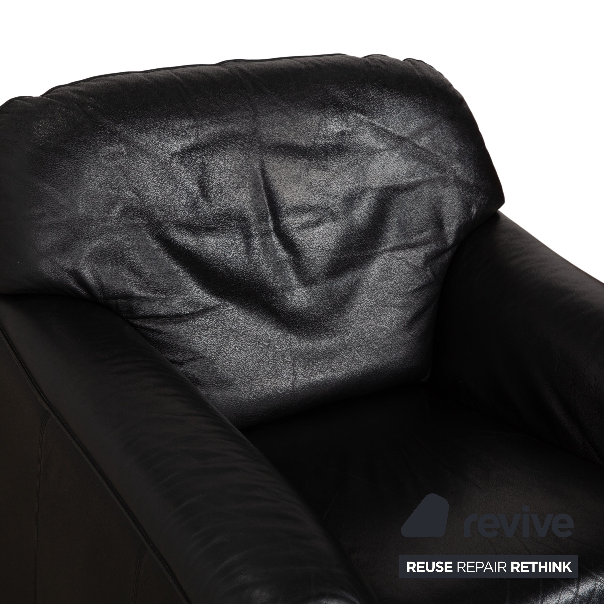 Laauser Atlanta Leather Armchair Black