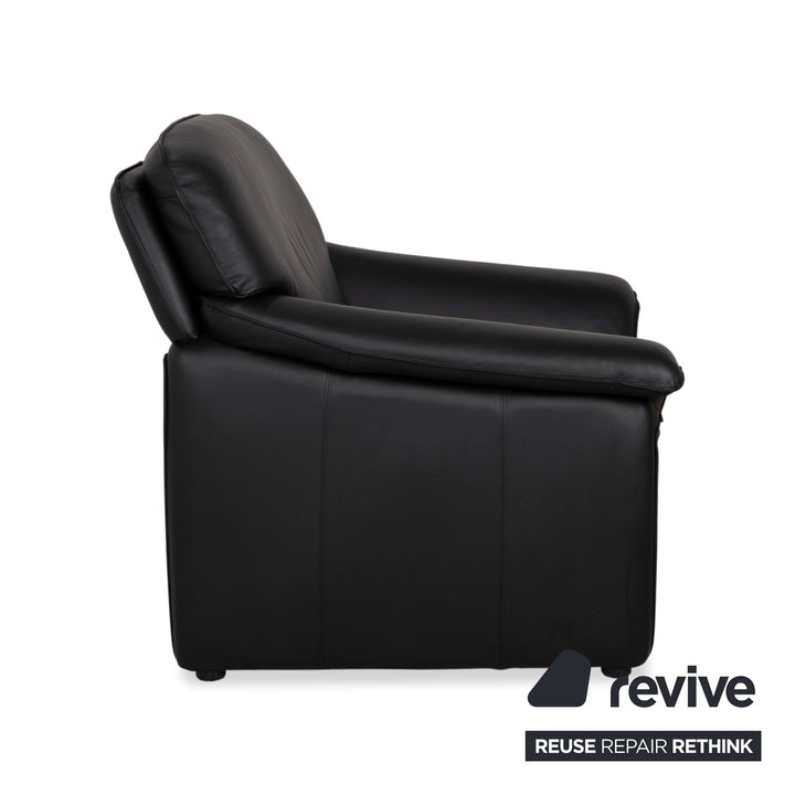 Laauser Atlanta Fauteuil En Cuir Noir