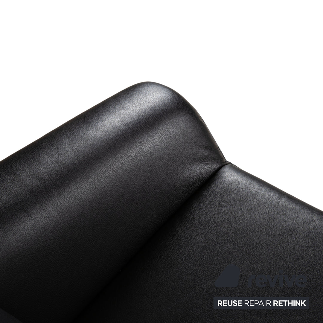 Laauser Atlanta Fauteuil En Cuir Noir