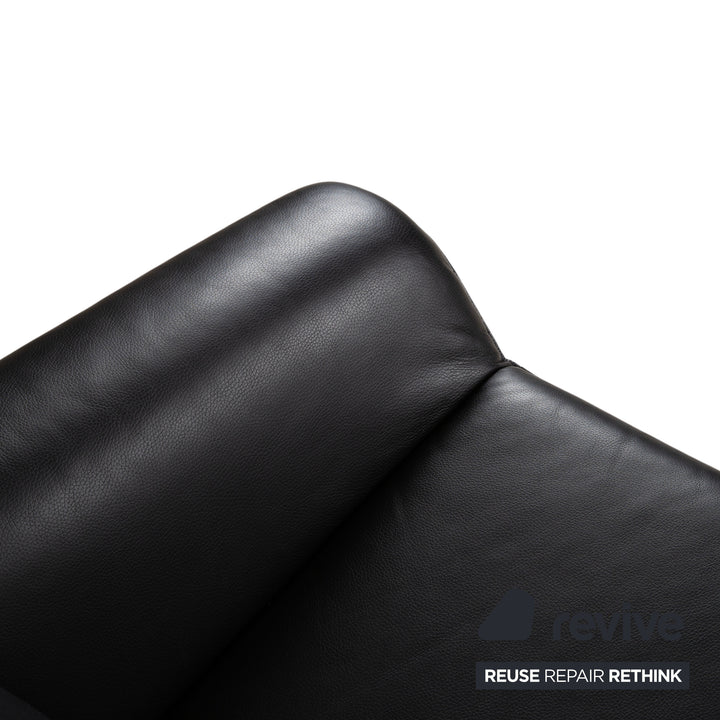 Laauser Atlanta Fauteuil En Cuir Noir